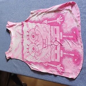 Nickelodeon sponge Bob air brush tank top XS